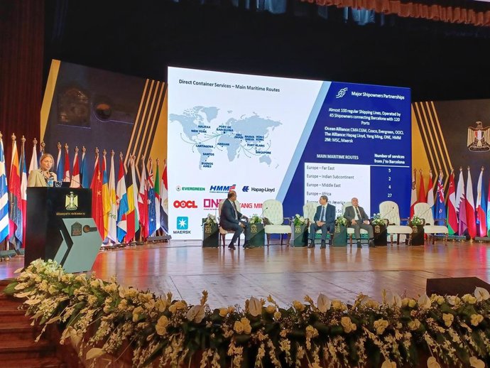 Representación del Puerto de Barcelona en el congreso de Ascame.