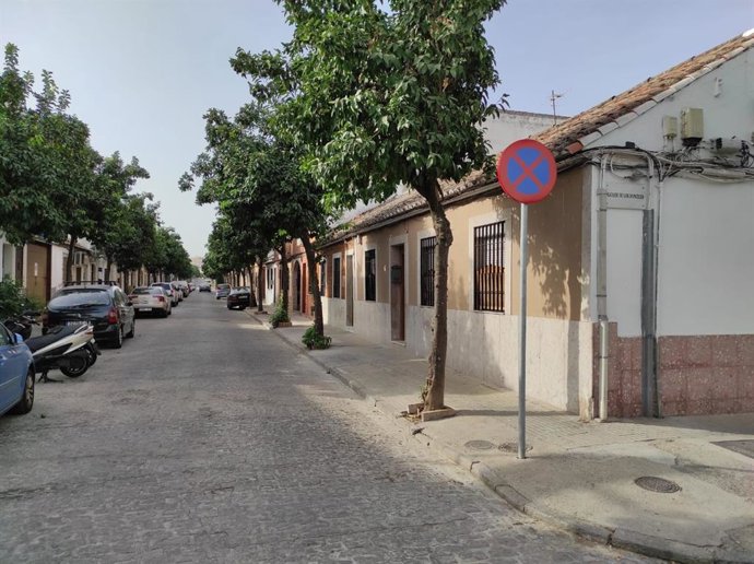 Una calle de la barriada del Campo de la Verdad.