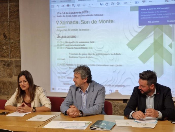 Inés Santé durante la jornada 'Son do monte'