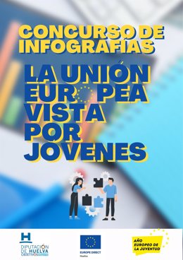 Cartel del Concurso de Infografías denominado 'La Unión Europea vista por jóvenes'.