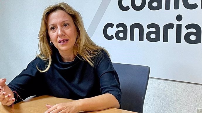 La secretaria de Organización de Coalición Canaria en Tenerife, Rosa Dávila, en una entrevista concedida a Europa Press