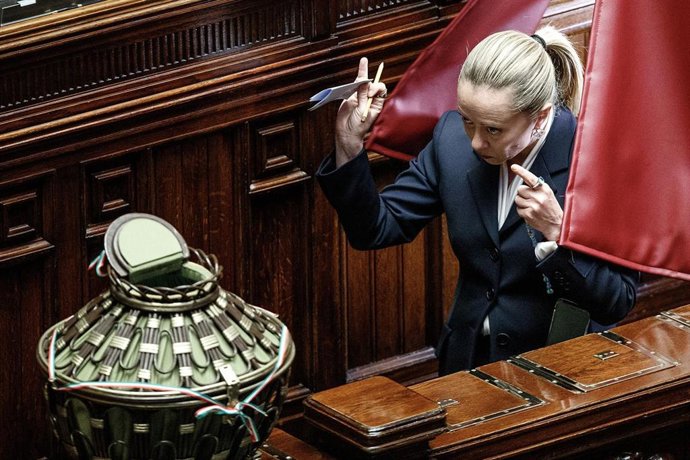 Giorgia Meloni, líder de Hermanos de Italia