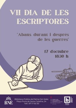 Can Sales celebrará el lunes 17 de octubre el Día de las Mujeres Escritoras bajo el lema 'Abans, durant i després de les guerres'