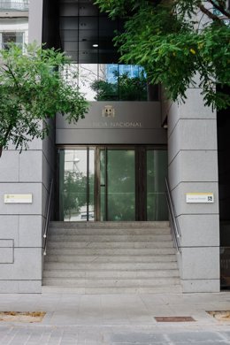 Archivo - Fachada de la Audiencia Nacional.
