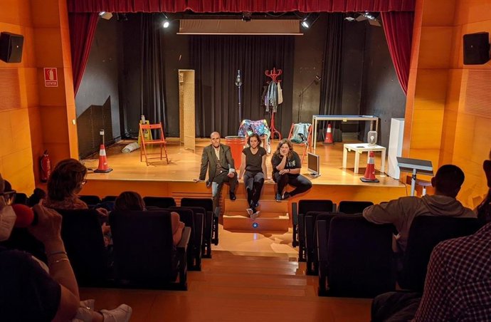 Un momento de la función teatral 'Noche de parti'.