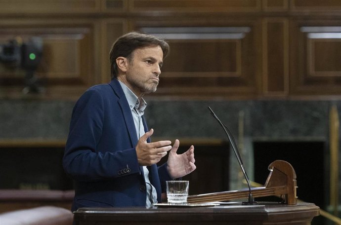 Archivo - El presidente del grupo parlamentario de Unidas Podemos y En Comú Podem en el Congreso