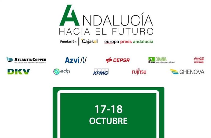 Cartel anunciador de la segunda edición del foro 'Andalucía hacia el futuro' organizado por Europa Press en Sevilla los días 17 y 18 de octubre de 2022