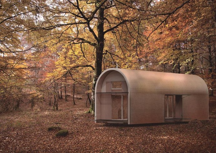 Woodville confía en Garnica para construir su primer modelo de casa prefabricada