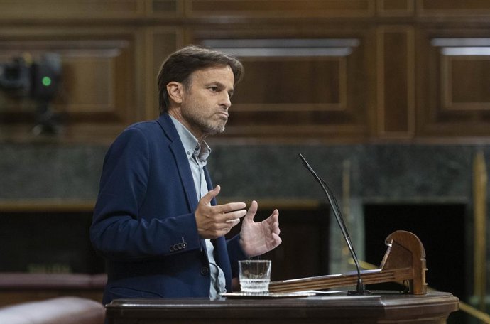 Archivo - El president del grup parlamentari d'Unides Podem i En Comú Podem al Congrés