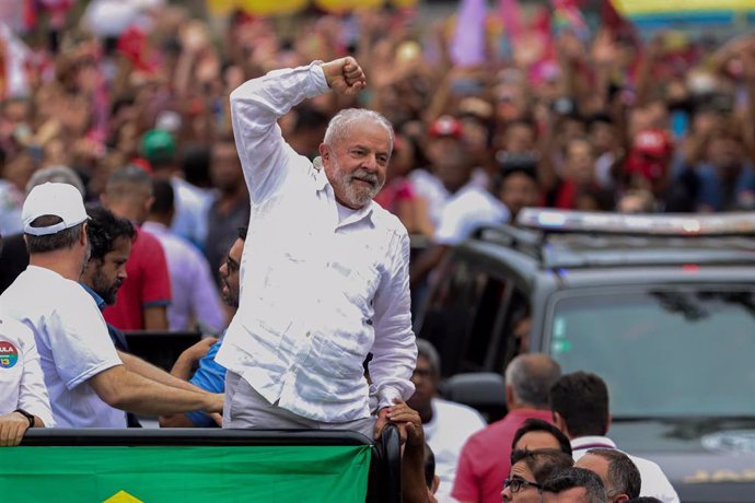 El candidato presidencial brasileño Luis Inácio Lula da Silva