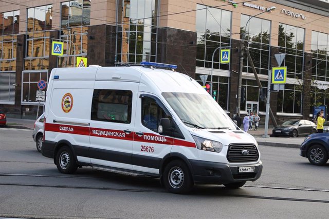 Una ambulancia en Rusia