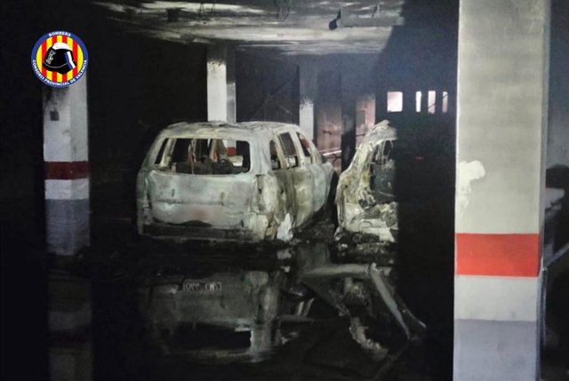 Incendio en un garaje de Alboraia