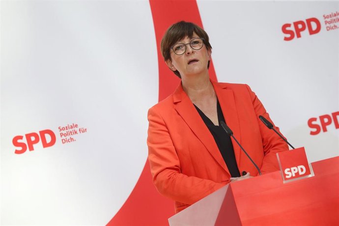 Archivo - La líder del Partido Socialdemocrático de Alemania (SPD), Saskia Esken, en Berlín