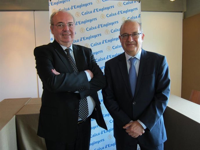 Archivo - Josep Oriol Sala y Joan Cavallé (Caixa d'Enginyers)