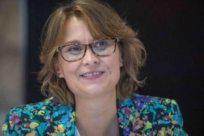 La consellera de Acción Exterior y UE, Meritxell Serret, en la Conselleria el 11 de octubre de 2022.