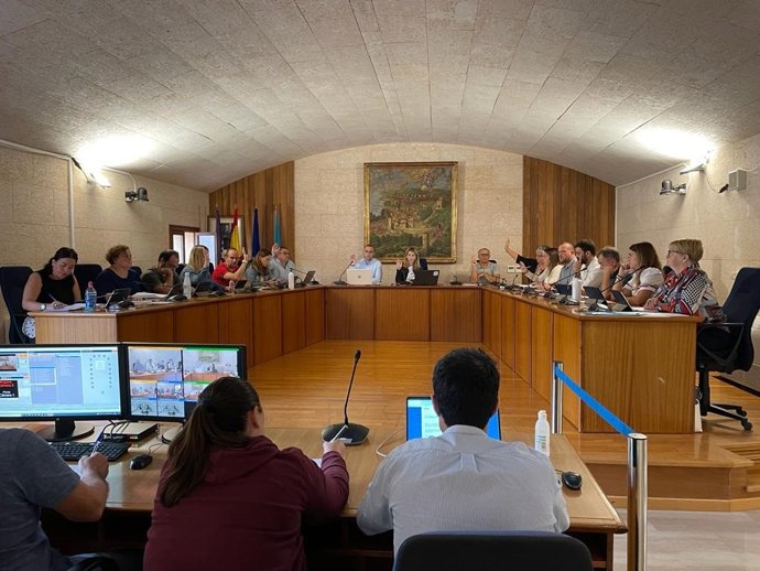 El pleno del Ayuntamiento de Andratx.