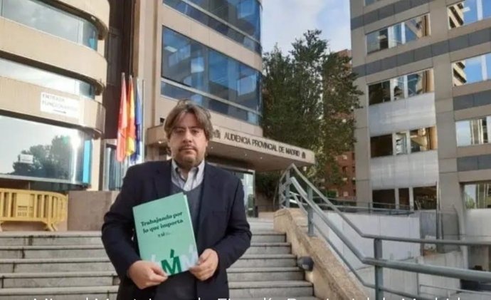 El concejal de Más Madrid Miguel Montejo