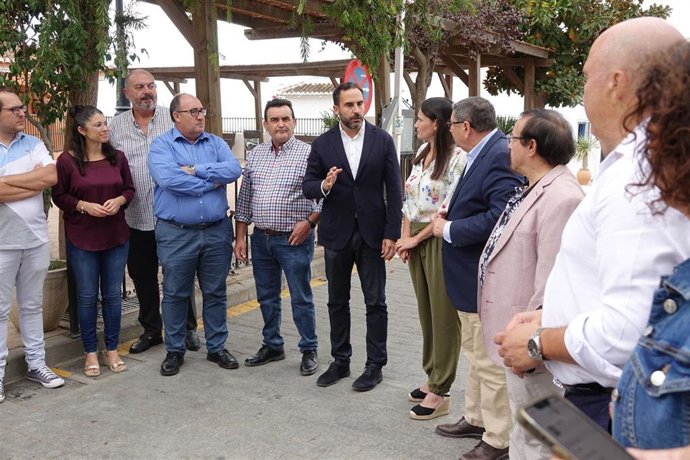 Daniel Pérez, secretario general del PSOE de Málaga, en Alcaucín