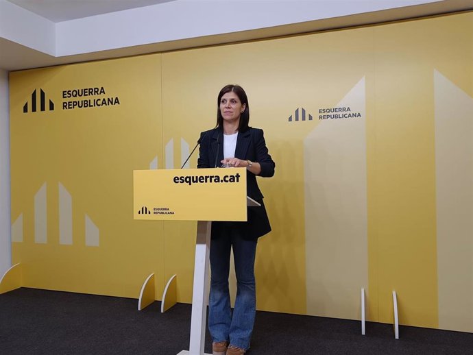 La secretaria general adjunta y portavoz de ERC, Marta Vilalta.