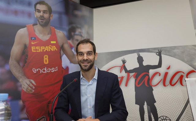 Archivo - José Manuel Calderón cuando anunció su retirada de la selección española de baloncesto.