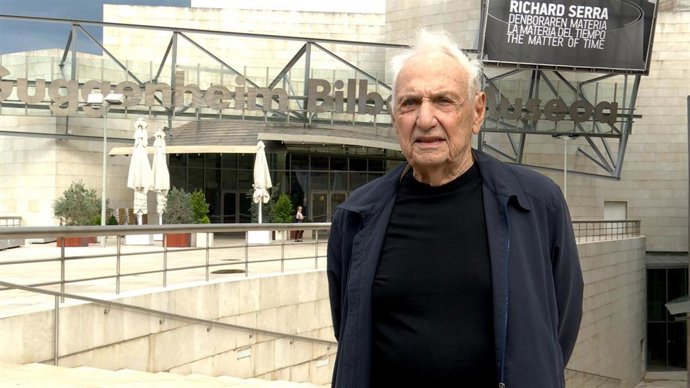 El arquitecto Frank Gerhy asiste a los actos conmemorativos del 25 aniversario del Museo Guggenheim de Bilbao