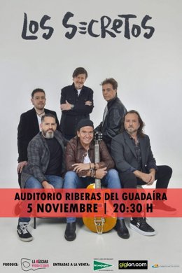 Los Secretos actuarán el 5 de noviembre en el Auditorio Riberas del Guadaíra.