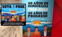 El PSOE lanza la campaña del 40 aniversario de la victoria con una réplica del cartel de la primera campaña de González
