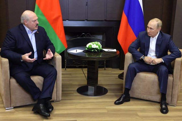 Alexander Lukashenko y Vladimir Putin, en una reunión en septiembre
