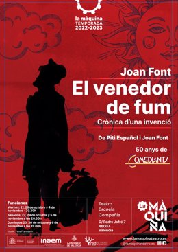 Cartel De 'EL VENEDOR DE FUM", DE JOAN FONT,