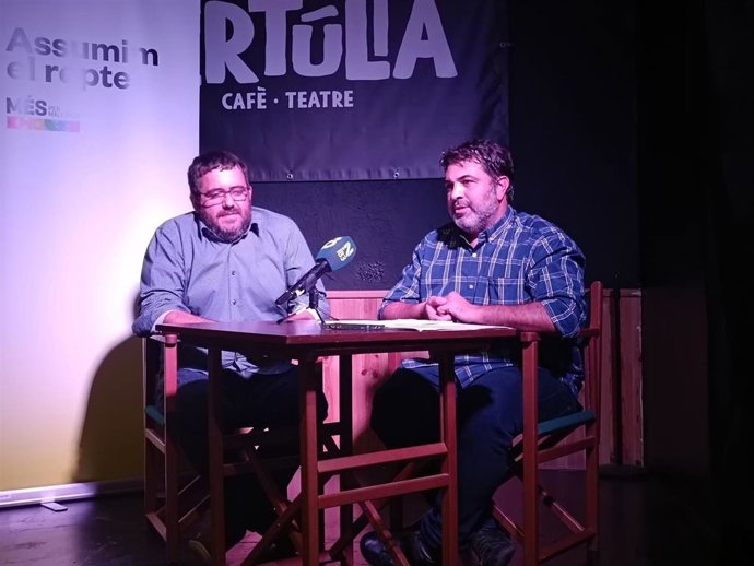 El senador autonómico de MÉS per Mallorca, Vicen Vidal, y el portavoz parlamentario de la formación, Josep Ferr.