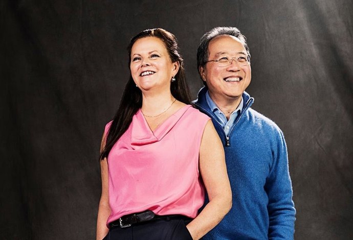 La pianista Kathryn Stott i el violoncellista Yo-Yo Ma