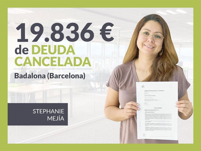 Exonerada de Badalona por la Ley de Segunda Oportunidad.