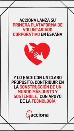 Acciona lanza su primera plataforma sobre Voluntariado Corporativo en España