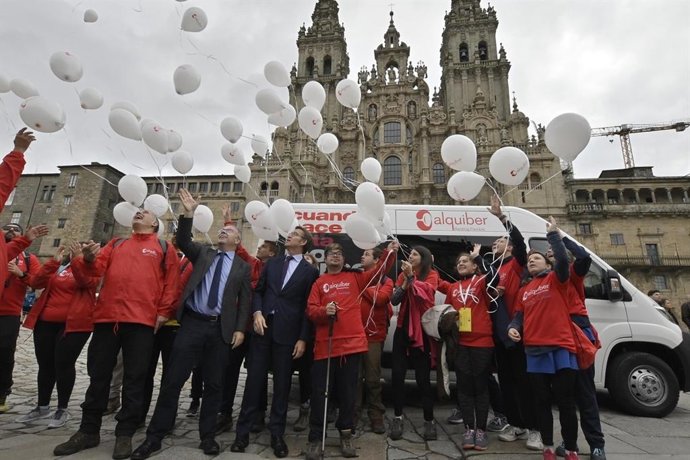Llegada de la primera edición de la marcha 'Cuando hace falta moverse'.
