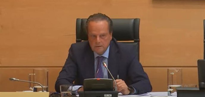 El presidente del Consejo de Cuentas, en comparecencia en las Cortes de Castilla y León.