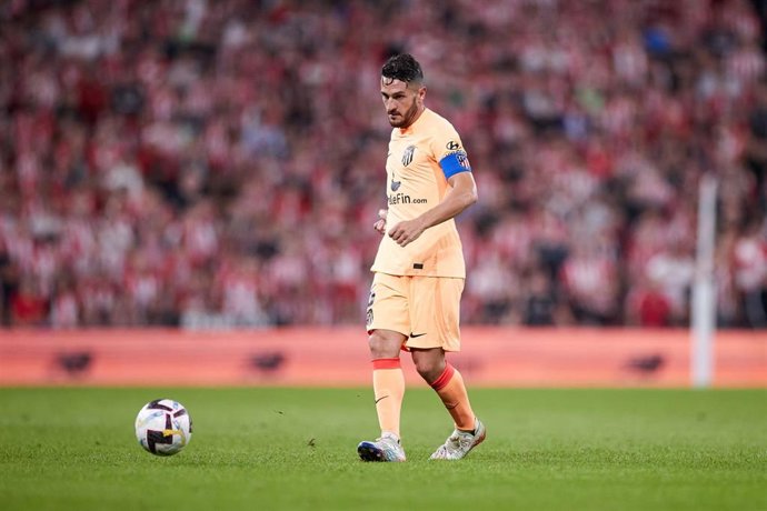 Koke Resurrección durante el partido del Atlético de Madrid en San Mamés