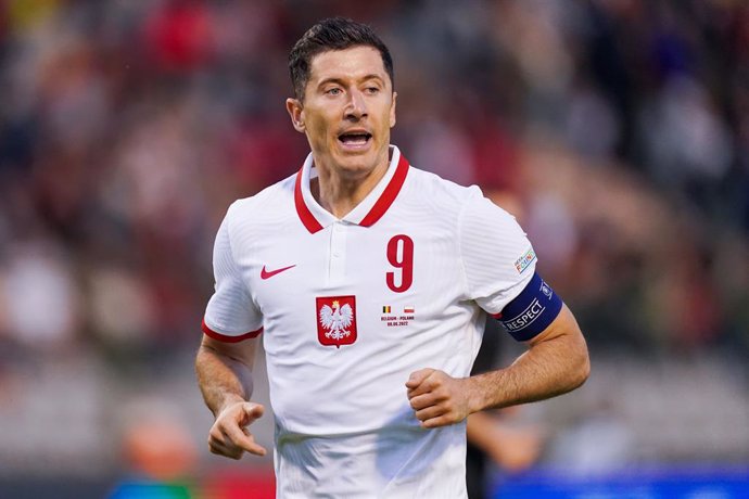 Archivo - Robert Lewandowski of Poland during the UEFA Nations League 2022, League A - Group 4 football match between Belgium and Poland on June 8, 2022 at King Baudouin Stadium in Brussels, Belgium - Photo Joris Verwijst / Orange Pictures / DPPI