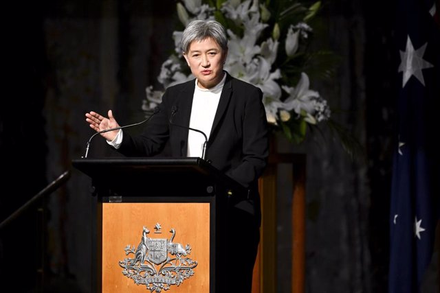 La ministra de Exteriores de Australia, Penny Wong, en Canberra