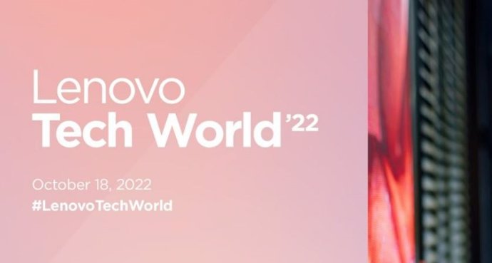 Cartel del evento Lenovo Tech World 2022