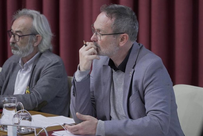 El portavoz del PR+, Rubén Antoñanzas en el debate sobre el Estado de la ciudad