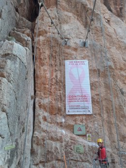El Caminito del Rey se vestirá de rosa para el Día Mundial contra el Cáncer de Mama