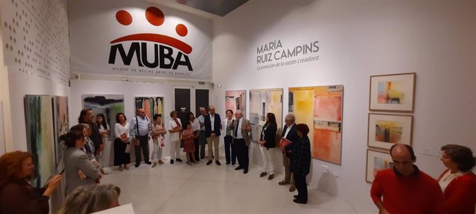 Inauguración de la exposición de Maria Ruiz Campins en el Museo de Bellas Artes de Badajoz