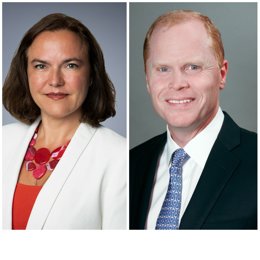 Los nuevos codirectores de inversiones globales de renta fija de MFS Investment Management, Pilar Gomez-Bravo y Alexander Mackey.