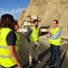 El subdelegado de Gobierno visita las obras de El Cañarete.