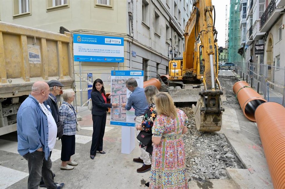 Inicio de las obras de la nueva conexión mecánica entre Jesús de Monasterio y Juan XXIII