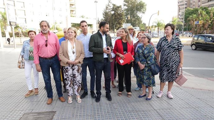 El portavoz municipal del PSOE, Daniel Pérez, en rueda de prensa