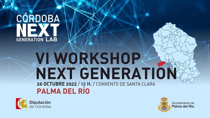 Cartel del 'Workshop Córdoba Next Generation' que se celebrará en Palma del Río.