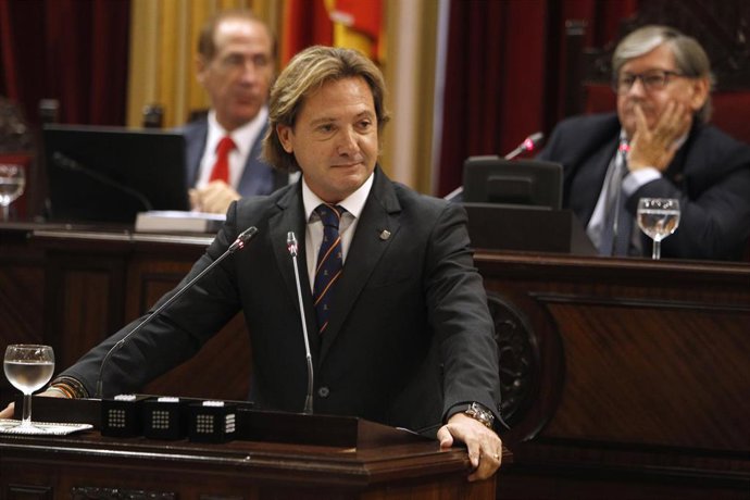 El portavoz de Vox en el Parlament, Jorge Campos. Archivo.