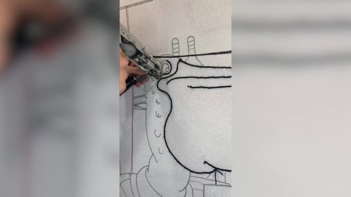 Esta artista crea alfombras personalizadas