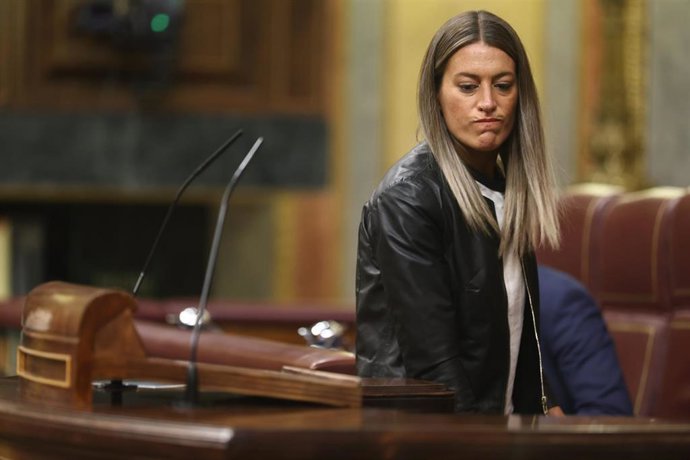 La portavoz de Junts en el Congreso, Míriam Nogueras, durante una sesión plenaria en el Congreso de los Diputados